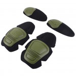 Комплект наколенники и налокотники Upgrade Version Combat Uniform для вставки в одежду, Олива (0025OD)